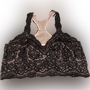 Torrid Black/Nude Lace Bralette